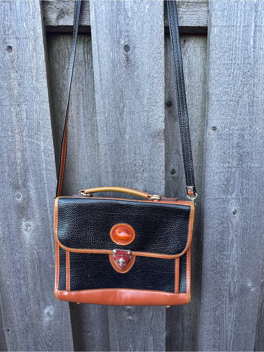 Vintage Dooney & Bourke Mini Briefcase/Satchel Bag